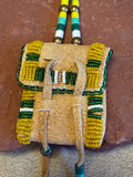 Phyllis Bearskin, Seneca/Cayuga & Chickasaw - Brain tanned leather handmade medicine bag
