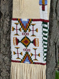 Lakota Sioux Beaded Pipe Bag by Phyllis Bearskin, Seneca/Cayuga and Chickasaw, authentic Native American (PB10)
