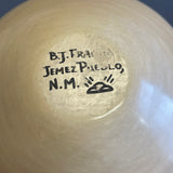 B.J. Fragua, Jemez Pueblo Handmade Painted Pot with Narrow Neck and Stopper Lid (JM26)