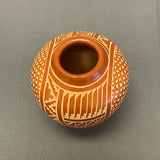 Wilma Baca Tosa, Jemez Pueblo - Authentic Jemez Handmade Etched Pot (JM24)