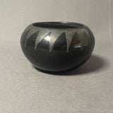 Maria and Julian Martinez, San Ildefonso Pueblo Antique Painted Blackware Pot  (JM12)