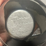 Stella Chavarria  Vintage Santa Clara Pueblo, Handmade Blackware Pot with Carved Avanyu Design (JM11)