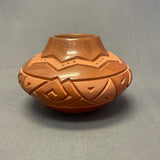 Harrison Begay, Jr.  Vintage Santa Clara-Style, Handmade Pot with Carved Design (JM6)