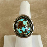 Vintage Navajo Turquoise and Sterling Silver Ring-size 6  (BH6)