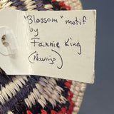 Fannie King, Navajo - finely woven basket with Blossom motif (JM102)