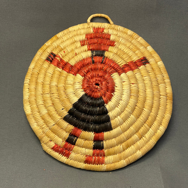 Vintage Hopi Coiled Basket with Mudhead Design   (JM100)