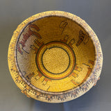Madeline Lamson Large Hopi Coiled Basket with Mudhead Design   (RD8)