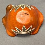 Antique Santo Domingo Pueblo Fluted Pottery Basket, ca. 1940s  (AMC2155)