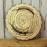 Papgao coiled basket with centipede design.  Handmade Native American basket. GM418