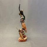 Paul Sewemaenewa, Hopi Ogre Kachina with Eagle - Ogre Katsina  (JM109)