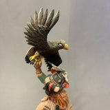 Paul Sewemaenewa, Hopi Ogre Kachina with Eagle - Ogre Katsina  (JM109)