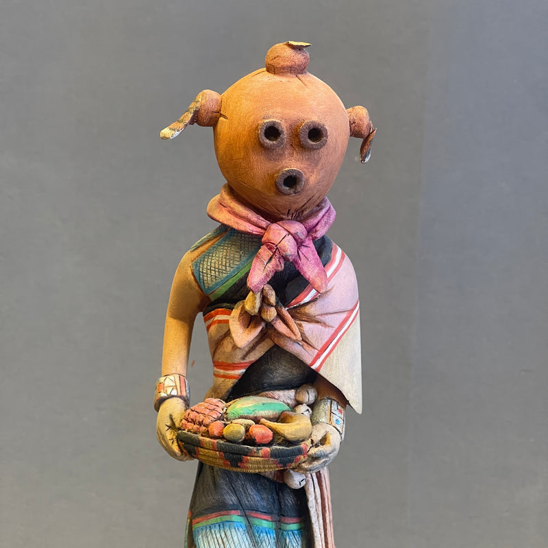 Tom Fredericks Mudhead Clown w Longhair and Sun Kachinas, Hopi   (JM112)