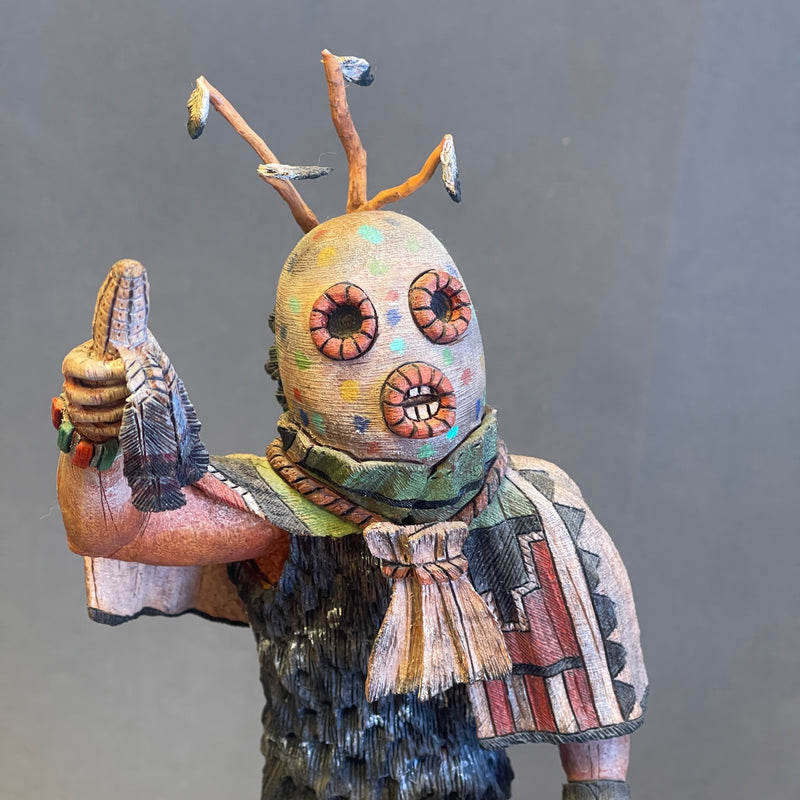 Paul Sewemaenewa, Hopi Maasaw Kachina - Maasaw Katsina, authentic Hopi kachina  (JM111)