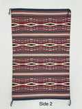 Navajo rug weaving in Chinle style, vintage Native American, handwoven (GM284)