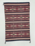 Navajo rug weaving in Chinle style, vintage Native American, handwoven (GM284)