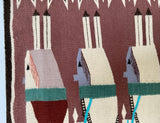 Navajo Yeibichai rug weaving, authentic Native American, handwoven (GM285)