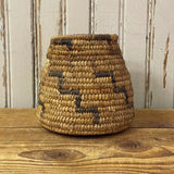 Papago Tohono OʼOdham vintage coiled basket ca. 1930 with provenance   GM448