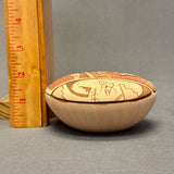Carla Nampeyo Hopi Carved Seed Pot with Koshare Design  (JM36)