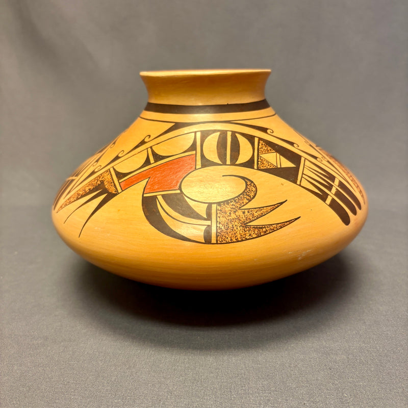 Dawn Navasie, Hopi Painted Pot with Parrot Design  (JM42)