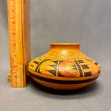 Karen Kahe Charley, Hopi Wide Painted Pot with Geometric Design  (JM49)