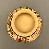 Agnes Setalla Nahsonhoya, Hopi Painted Pot with Bird Design  (JM51)