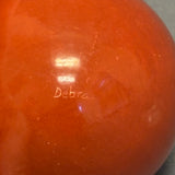 Debra Duwyenie, Santa Clara Pueblo Polished Seed Pot with Etched Avanyu Design (JM63)