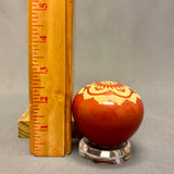 Debra Duwyenie, Santa Clara Pueblo Polished Seed Pot with Etched Avanyu Design (JM63)