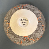 Frederica Antonio Vintage Acoma Pueblo Pot with Fine Line Mountain Design   (JM68)