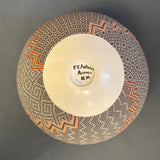 Frederica Antonio Vintage Acoma Pueblo Pot with Fine Line Lightning Design   (JM69)