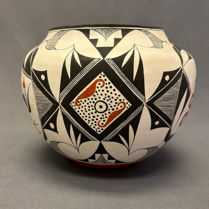 Franklin Peters Vintage Acoma Pueblo Olla with Parrot Design   (JM76)
