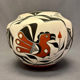 Franklin Peters Vintage Acoma Pueblo Olla with Parrot Design   (JM76)