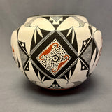 Franklin Peters Vintage Acoma Pueblo Olla with Parrot Design   (JM76)