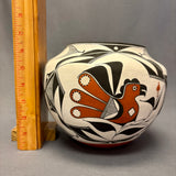Franklin Peters Vintage Acoma Pueblo Olla with Parrot Design   (JM76)