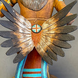 Wolf Dance hand carved wooden tribal sculpture by Raymond Chee, Navajo/Hopi (RS199)