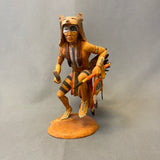 War Dance hand carved wooden tribal sculpture by Raymond Chee, Navajo/Hopi (RS217)