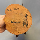War Dance hand carved wooden tribal sculpture by Raymond Chee, Navajo/Hopi (RS217)