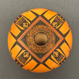 Gloria Mahle, Hopi Wide Painted Pot with Parrot Tail Design  (JM125)