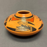 Carla Nampeyo Hopi Painted Pot with Parrot Tail Design, vintage  (JM126)