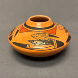 Carla Nampeyo Hopi Painted Pot with Parrot Tail Design, vintage  (JM126)