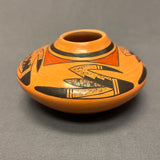 Carla Nampeyo Hopi Painted Pot with Parrot Tail Design, vintage  (JM126)