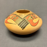 James Nampeyo, Hopi Painted Pot with Parrot Tail Design  (JM127)