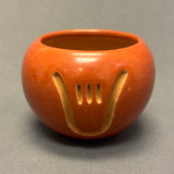 Sophie Cata - Vintage Santa Clara Pueblo, Handmade Carved and Polished Clay Pot with Bear Paw Design (JM128)