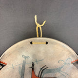 Ralph Aragon, San Felipe Pueblo, Painted Pottery Plate with Bird Design (JFB1)