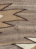 Navajo rug weaving in Eyedazzler style with Whirling Log design - pre 1940s, authentic Native American, handwoven (GM352)