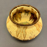 Vintage Wounaan and Embera Basket with Butterfly Design, Panama  (JFB10)