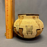 Vintage Wounaan and Embera Basket with Butterfly Design, Panama  (JFB10)