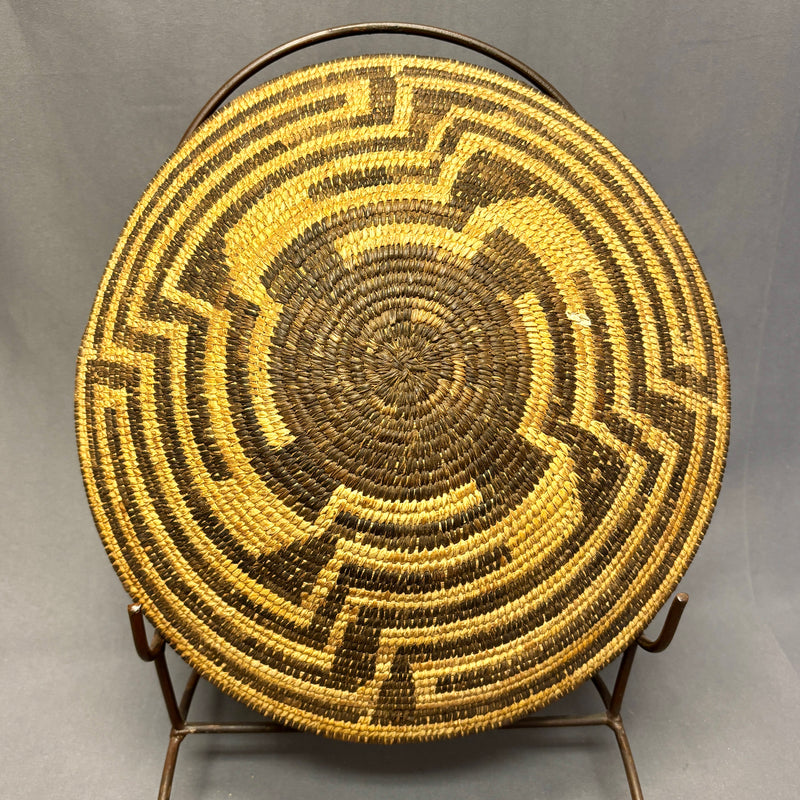 Vintage Pima Coiled Basket, authentic Native American  (JFB11)