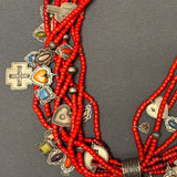 Don Lucas 8-Strand Treasure Necklace with Cross Pendant  (KD446)
