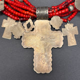 Don Lucas 8-Strand Treasure Necklace with Cross Pendant  (KD446)