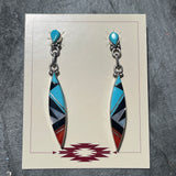 Zuni Inlay Earrings (JF253)